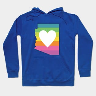 Arizona Rainbow Heart Hoodie